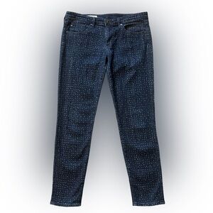 Adriano Goldschmied AG The Stevie Slim Straight Ankle Jeans Dot Print Size 29